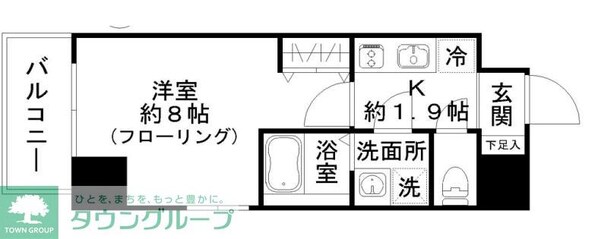 西田マンションの物件間取画像